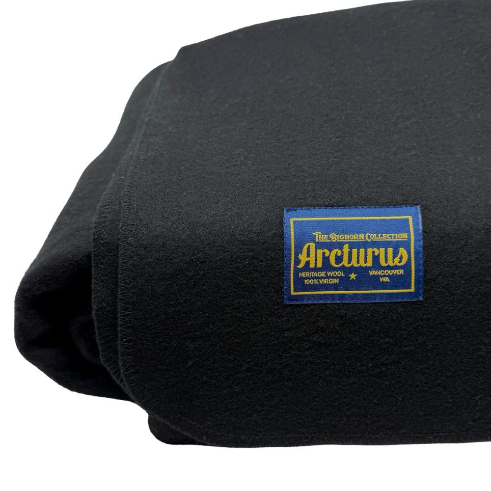 Arcturus Bighorn 100% Virgin Wool Blanket - Raven