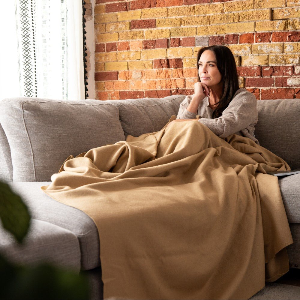 Arcturus Bighorn 100% Virgin Wool Blanket - Flax
