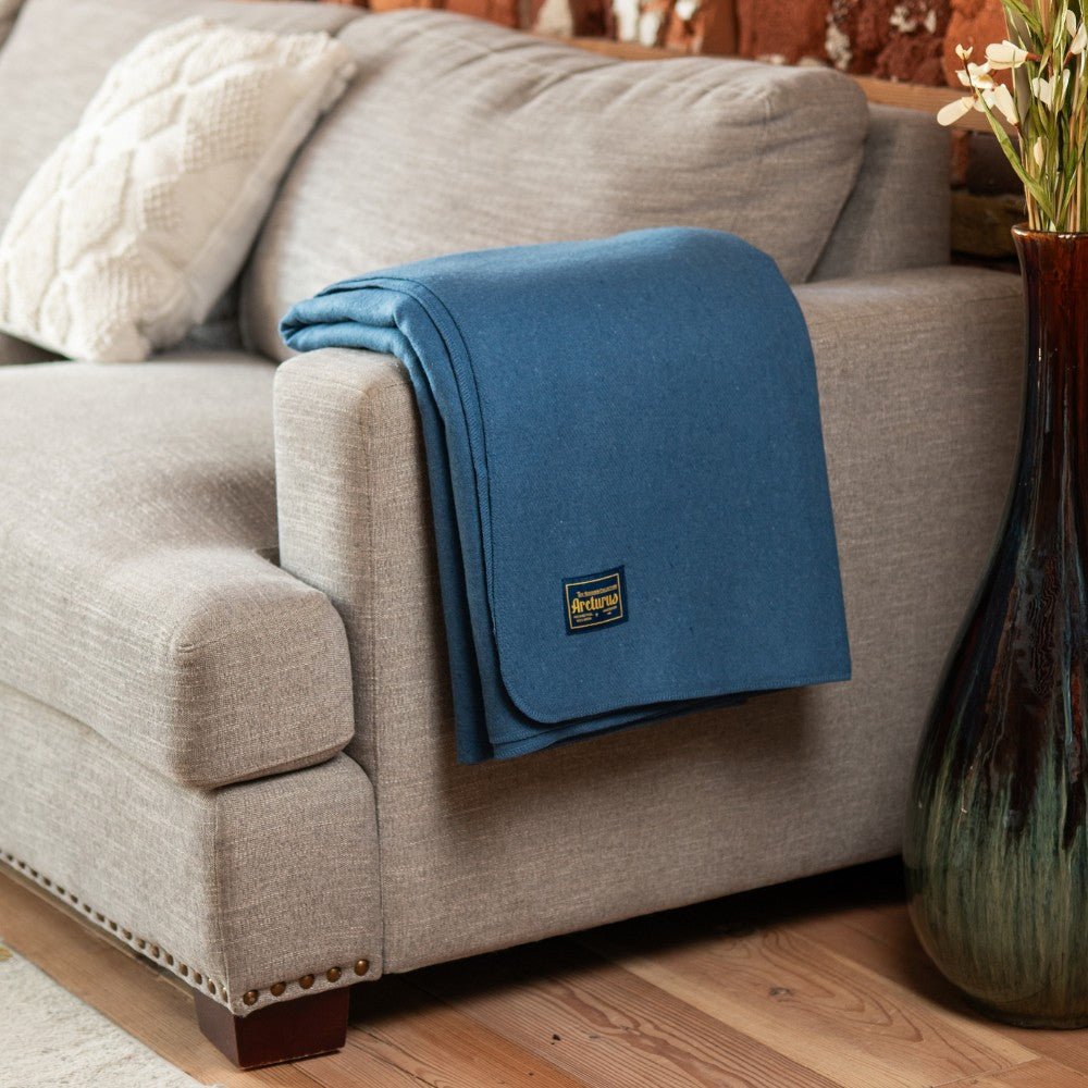Arcturus Bighorn 100% Virgin Wool Blanket - Steel Blue