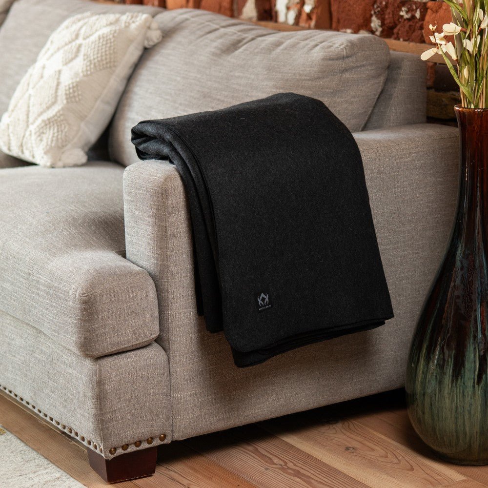 Arcturus Lake Tahoe Wool Blanket - Charcoal