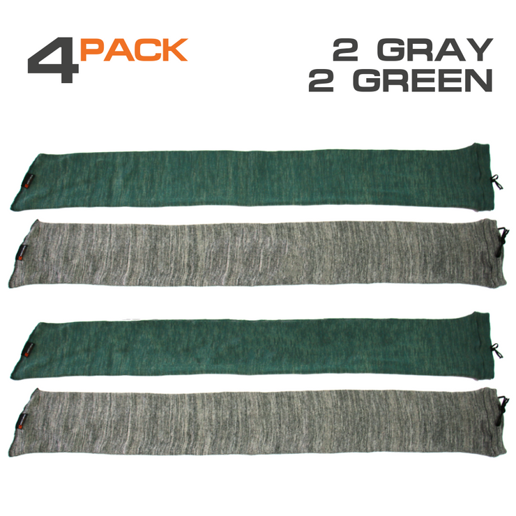 Arcturus 47" Silicone Treated Gun Socks - Green & Gray 4-Pack