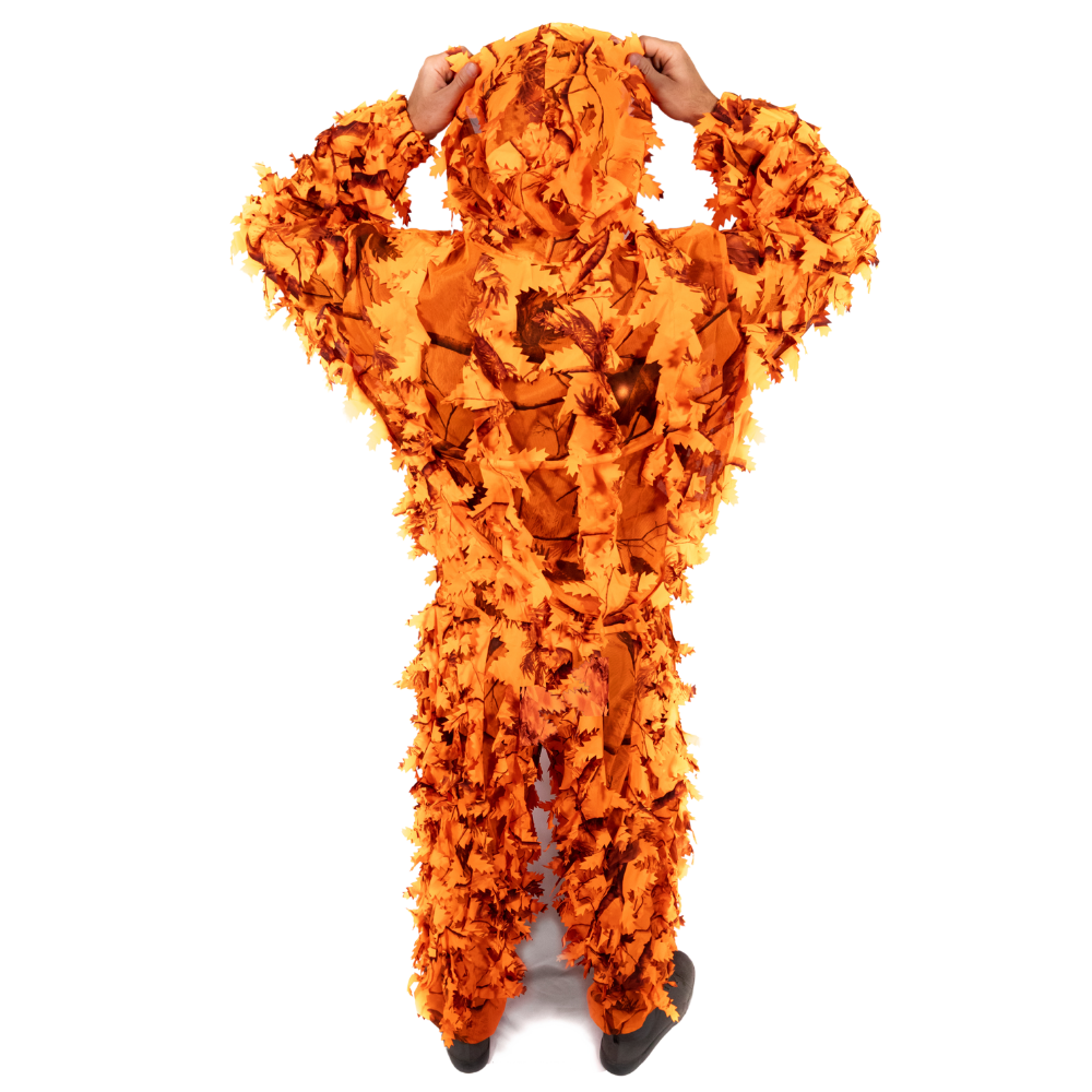 Arcturus 3D Realtree AP Blaze Orange Ghillie Leaf Suit - Over