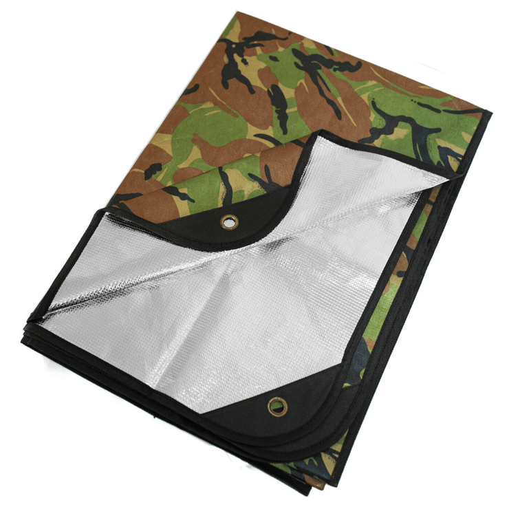 Arcturus Outdoor Survival Blanket 60" x 82" - Woodland Camo