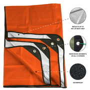 Arcturus Outdoor Survival Blanket 60" x 82" - Orange