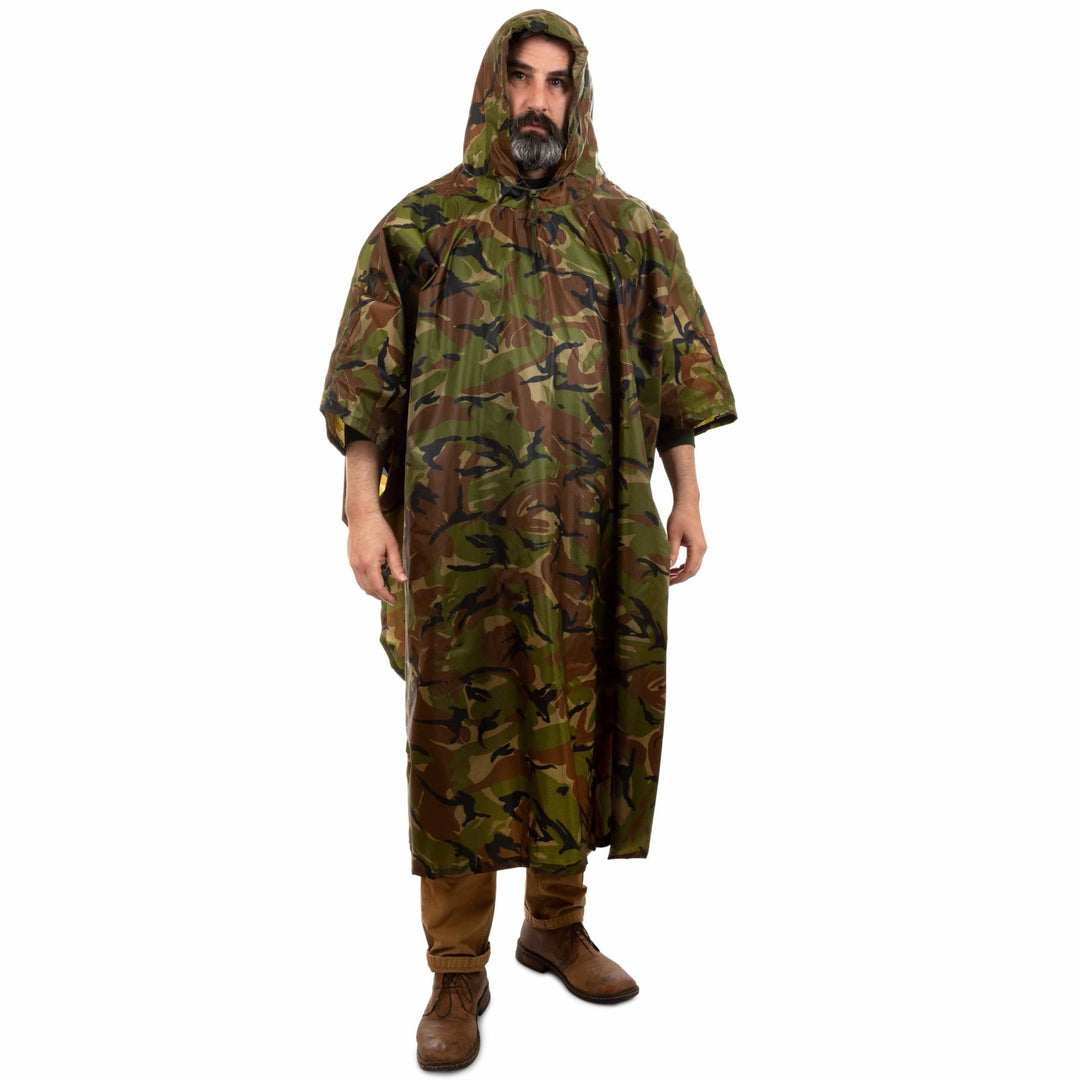 Arcturus Lightweight Waterproof Rain Poncho - Camo
