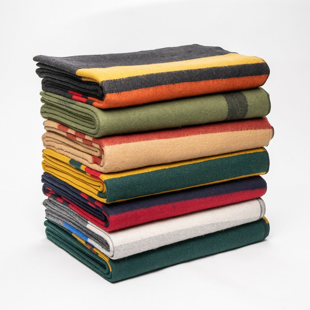 Arcturus Striped Mt. Rainier Wool Blankets