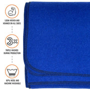 [CLEARANCE] Arcturus Military Wool Blanket - Royal Blue | 4.5 lbs (64" x 88")