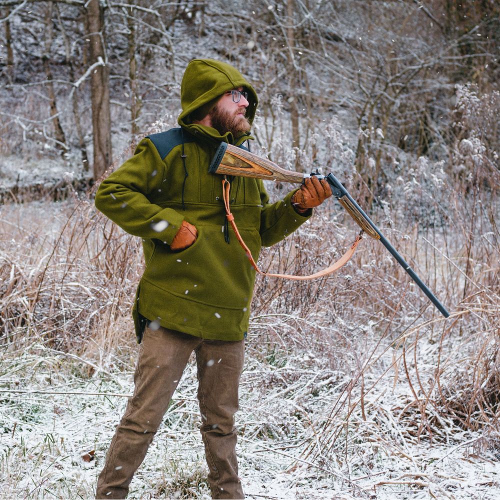 Arcturus 100% Virgin Wool Anorak - Olive