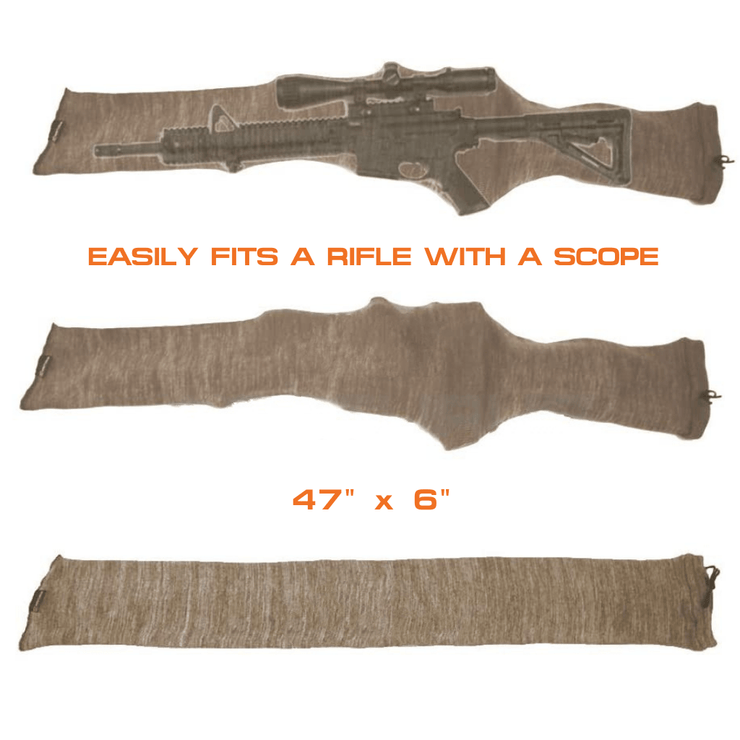[CLEARANCE] Arcturus 47" Silicone Treated Gun Socks - Coyote Brown 4-Pack