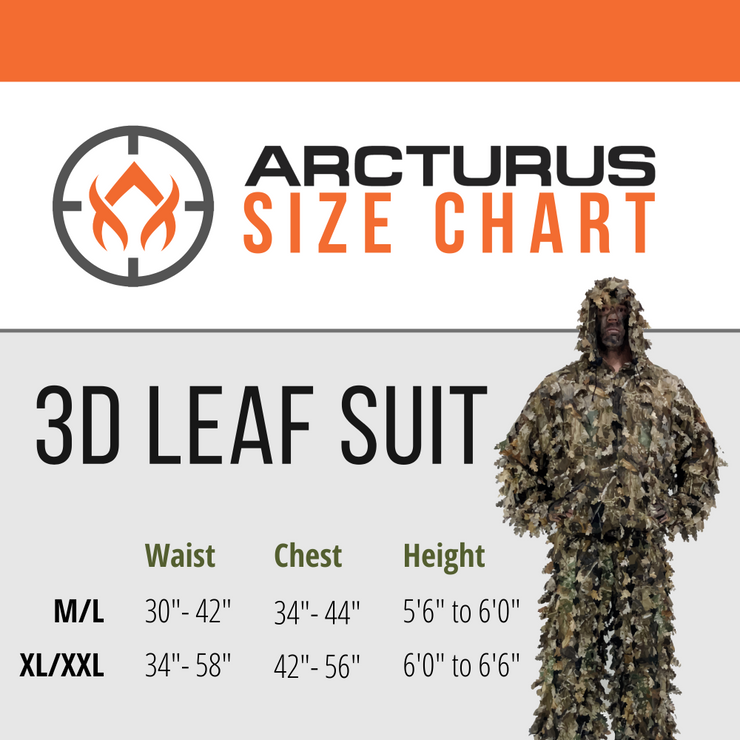 Arcturus 3D Leaf Suit + Face Mask - Realtree EDGE