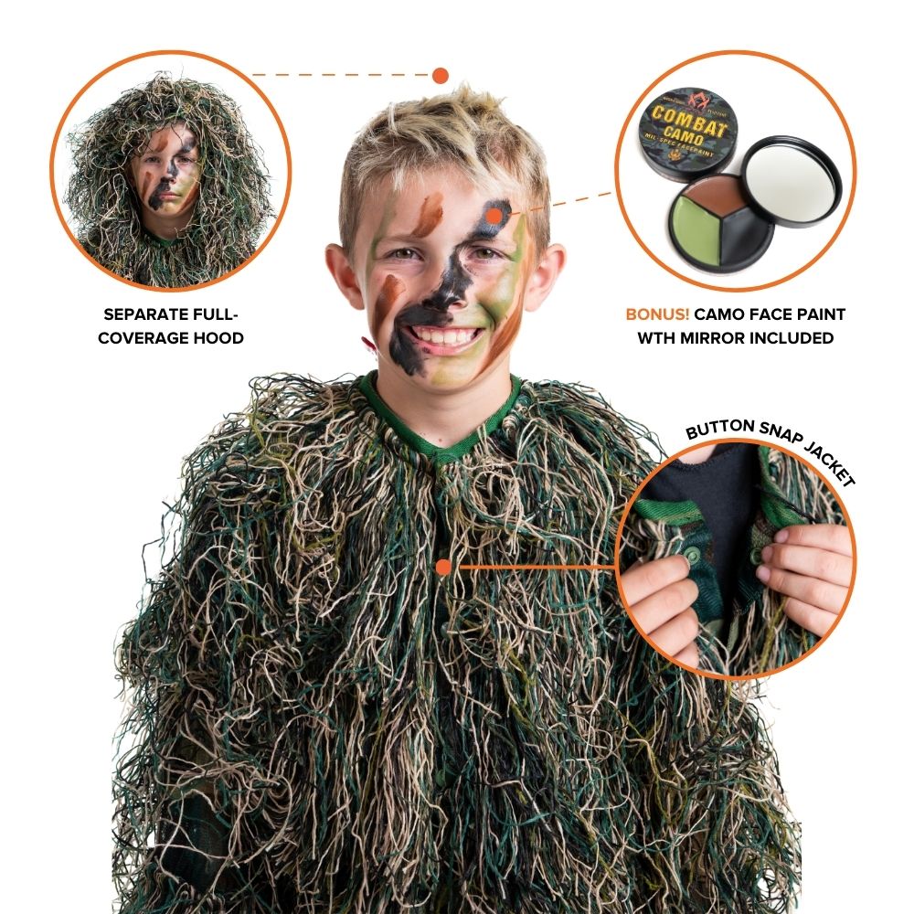 Arcturus Ultra-light Woodland Ghillie Suit for Kids