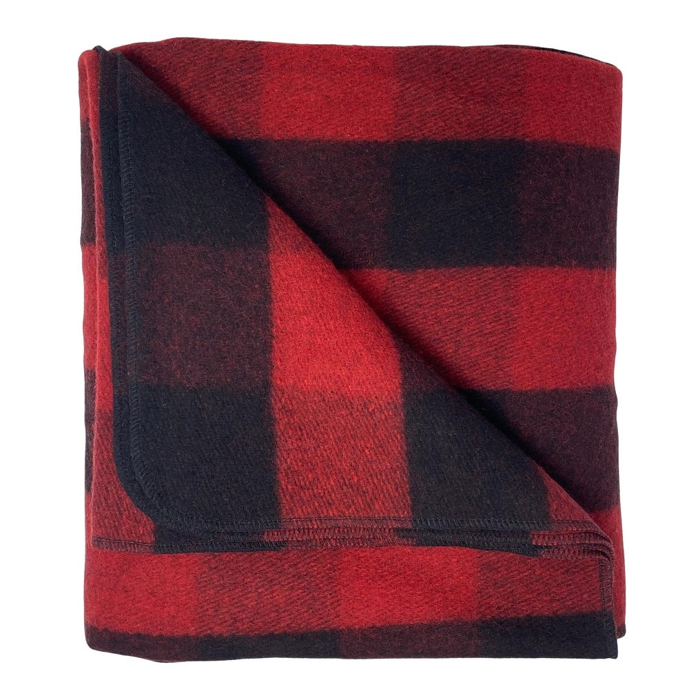 Arcturus Red Buffalo Plaid Wool Blanket