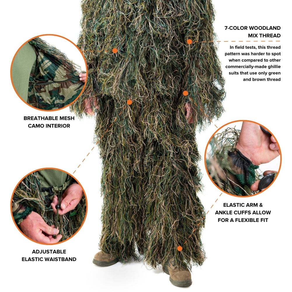 Arcturus Ultra-light Woodland Ghillie Suit