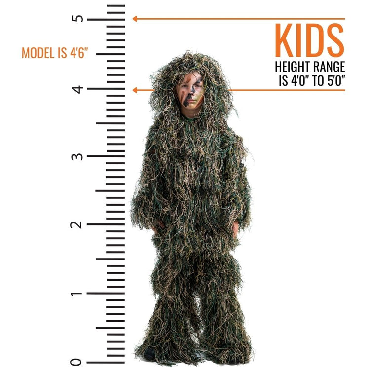 Arcturus Ultra-light Woodland Ghillie Suit for Kids