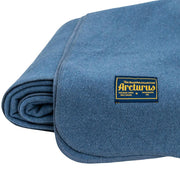 Arcturus 100% Virgin Wool Steel Blue Blanket - Bighorn Wool Bed Blanket King and Queen Size