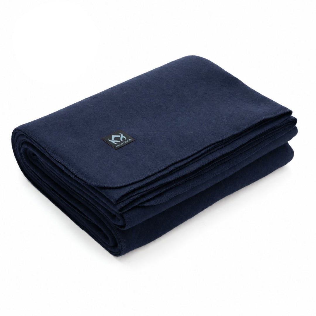 Arcturus Lake Tahoe Wool Blanket - Navy Blue