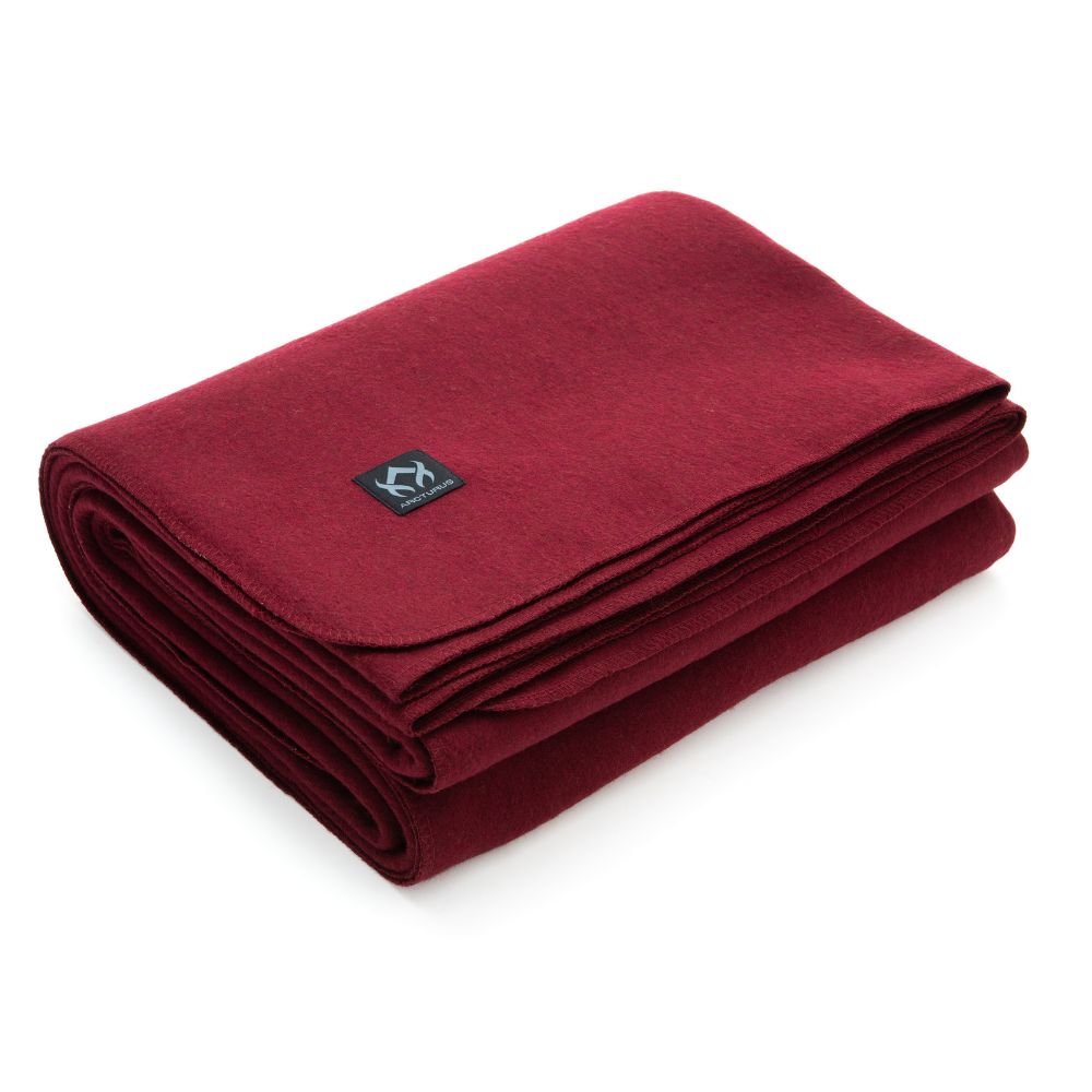 Arcturus Lake Tahoe Wool Blanket - Wine
