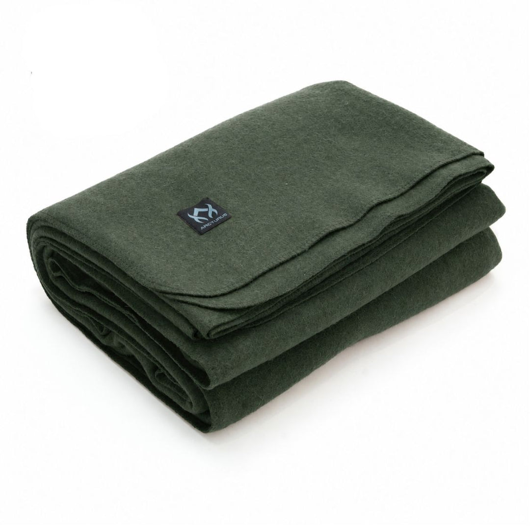 Arcturus Lake Tahoe Wool Blanket - Olive Green