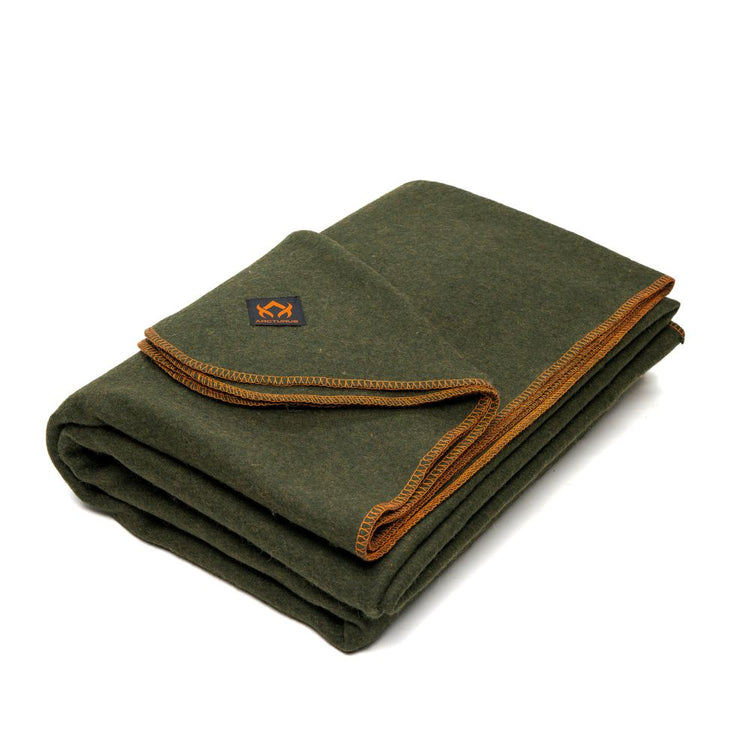 Arcturus Military Wool Blanket Olive Green