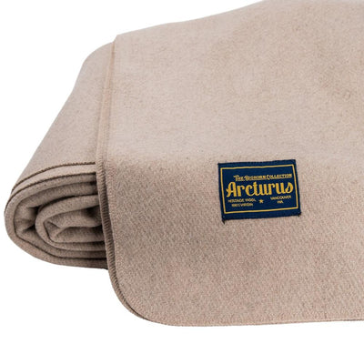 Arcturus 100% Virgin Wool Ivory Blanket - Bighorn Wool Bed Blanket King and Queen Size