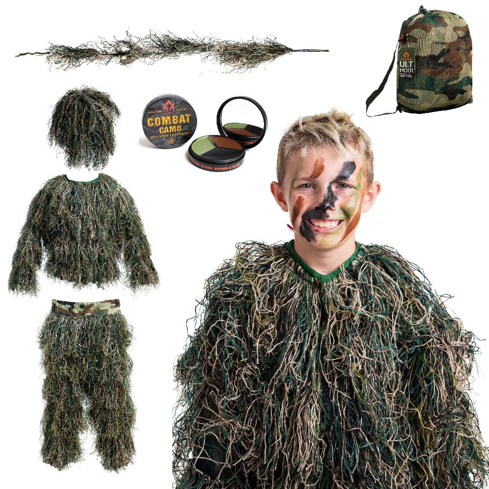 Arcturus Ultra-light Woodland Ghillie Suit for Kids