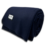 [CLEARANCE] Arcturus 100% Virgin Wool Blanket - Queen Size (78" x 96") - Navy Blue