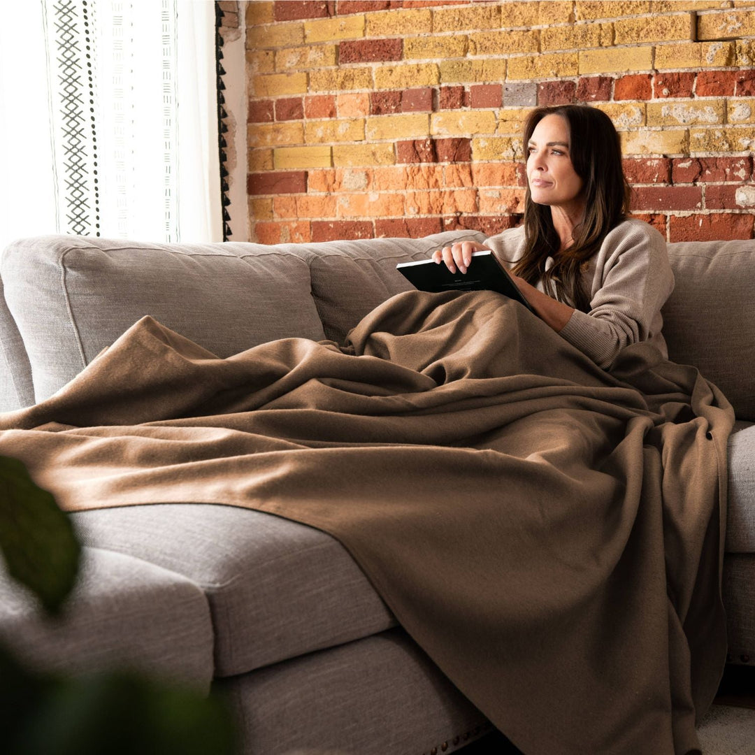 Arcturus Bighorn 100% Virgin Wool Blanket - Mocha