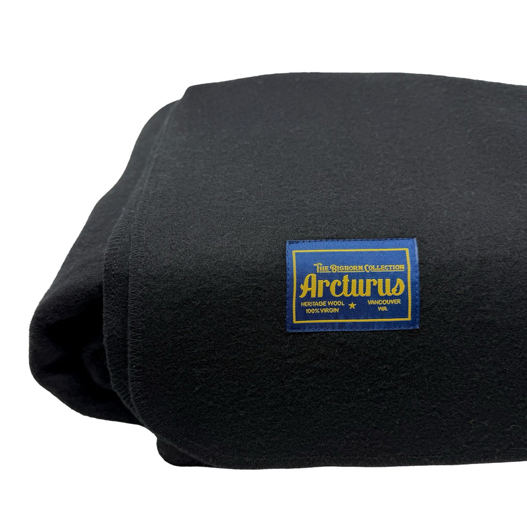 Arcturus Bighorn 100% Virgin Wool Blanket - Raven