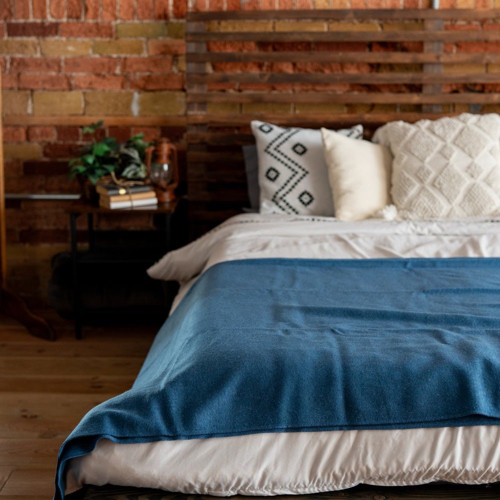 Arcturus Bighorn 100% Virgin Wool Blanket - Steel Blue