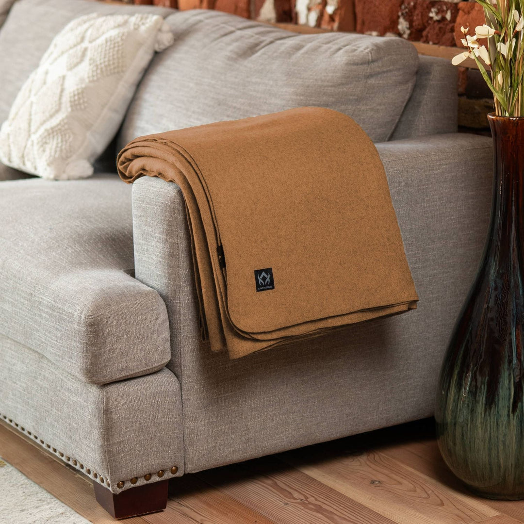 Arcturus Lake Tahoe Wool Blanket - Camel