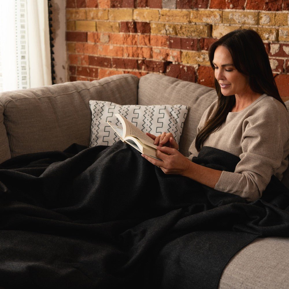 Arcturus Lake Tahoe Wool Blanket - Charcoal