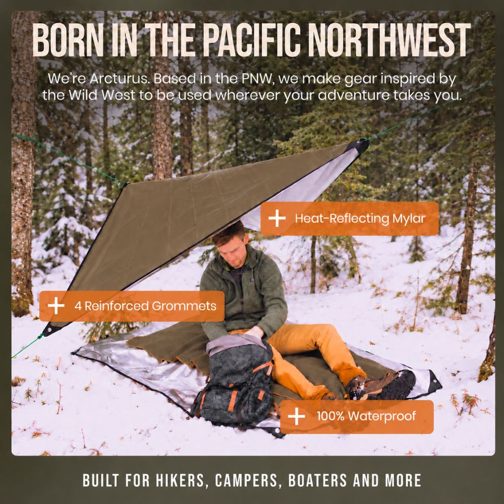 Arcturus Outdoor Survival Blanket 60" x 82"