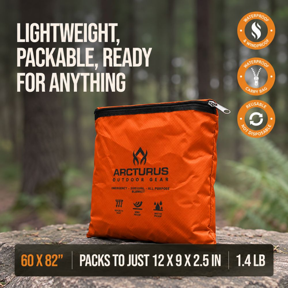 Arcturus Outdoor Survival Blanket 60" x 82"