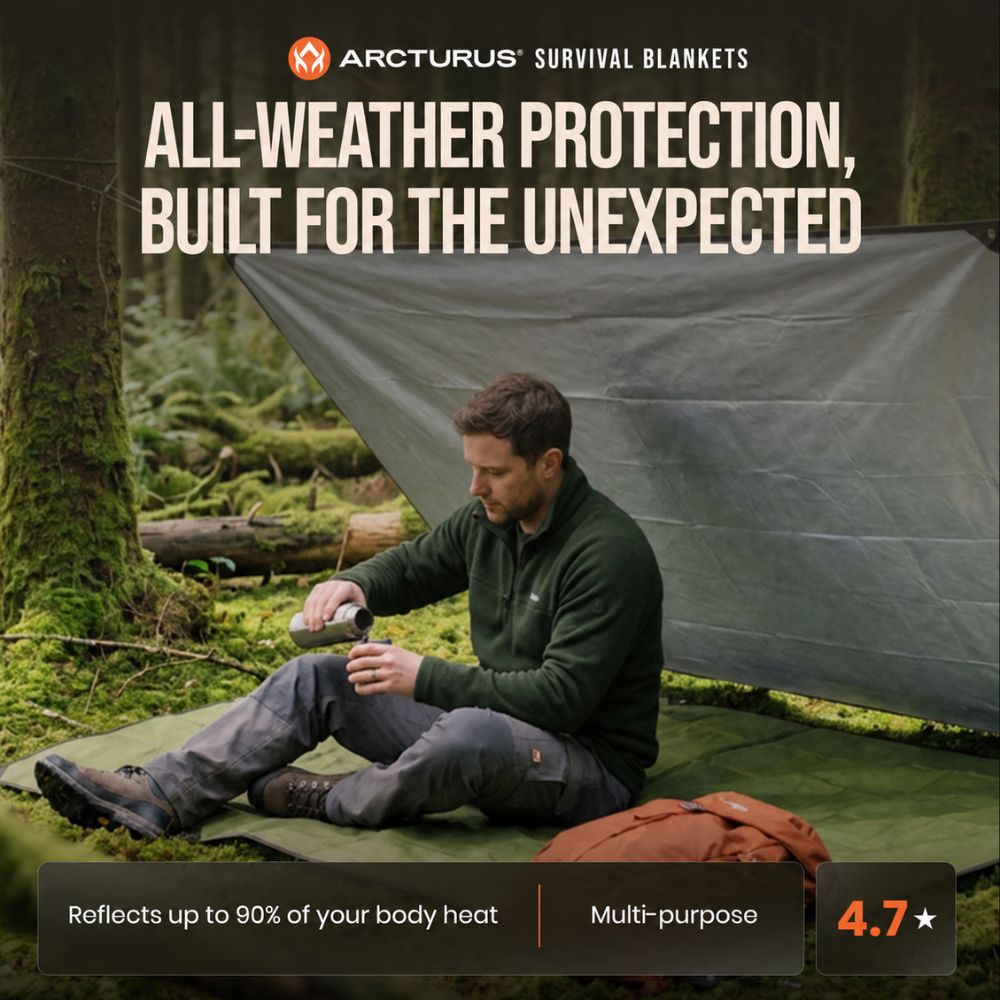Arcturus Outdoor Survival Blanket 60" x 82"