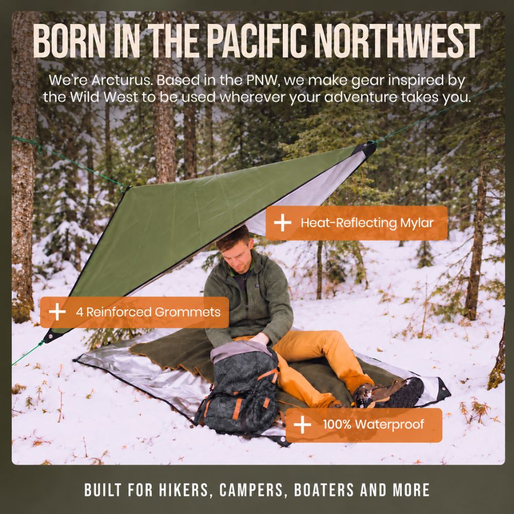 Arcturus Outdoor Survival Blanket 60" x 82"