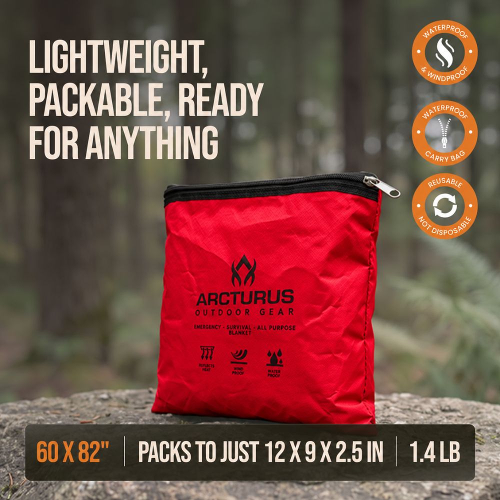 Arcturus Outdoor Survival Blanket 60" x 82"