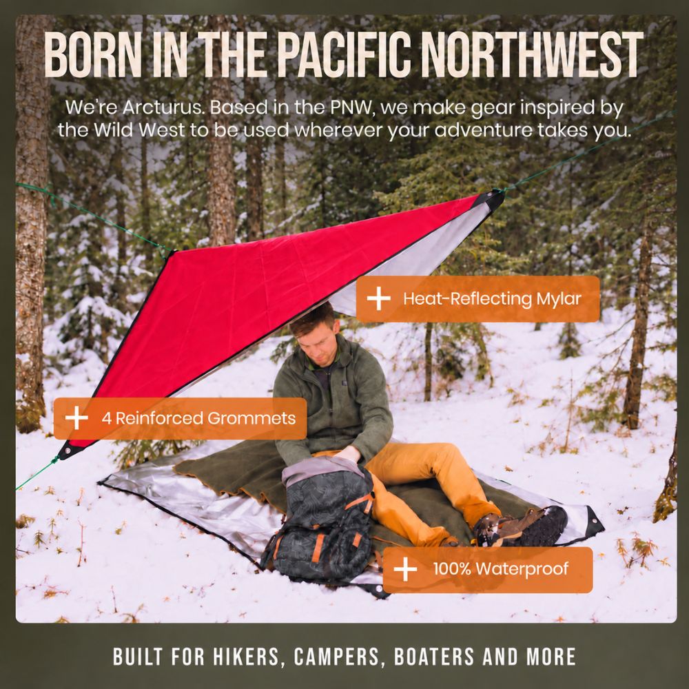 Arcturus Outdoor Survival Blanket 60" x 82"