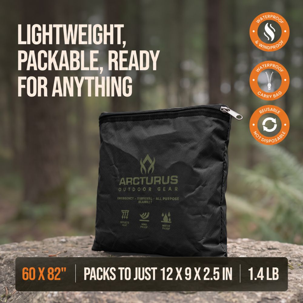 Arcturus Outdoor Survival Blanket 60" x 82"