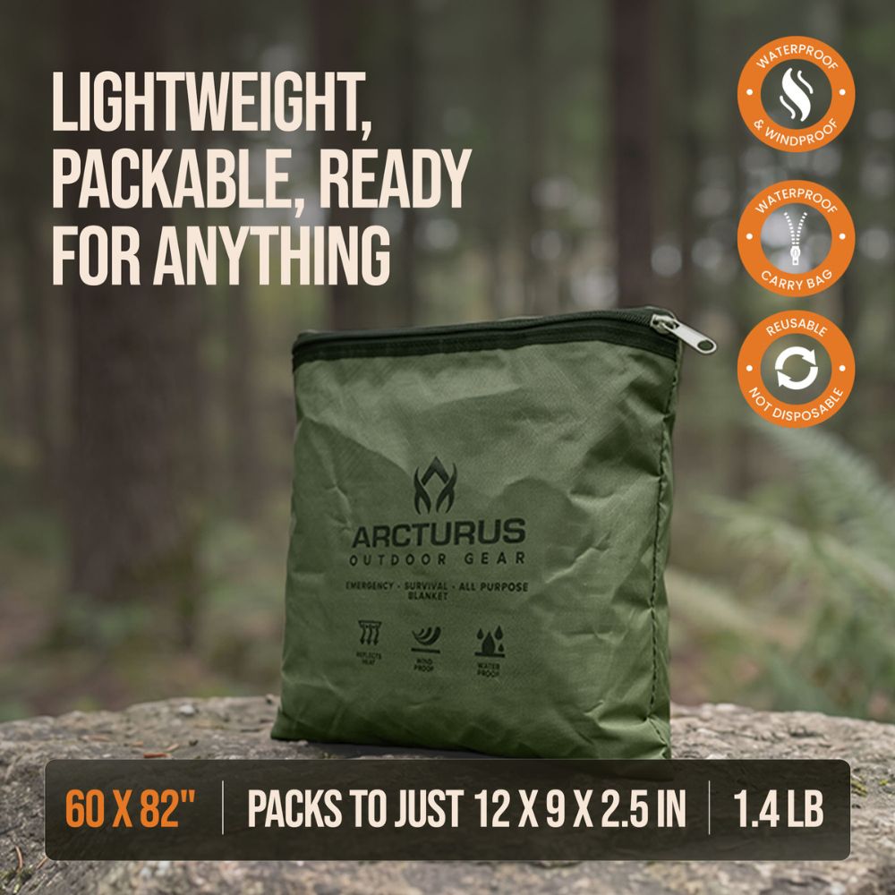 Arcturus Outdoor Survival Blanket 60" x 82"