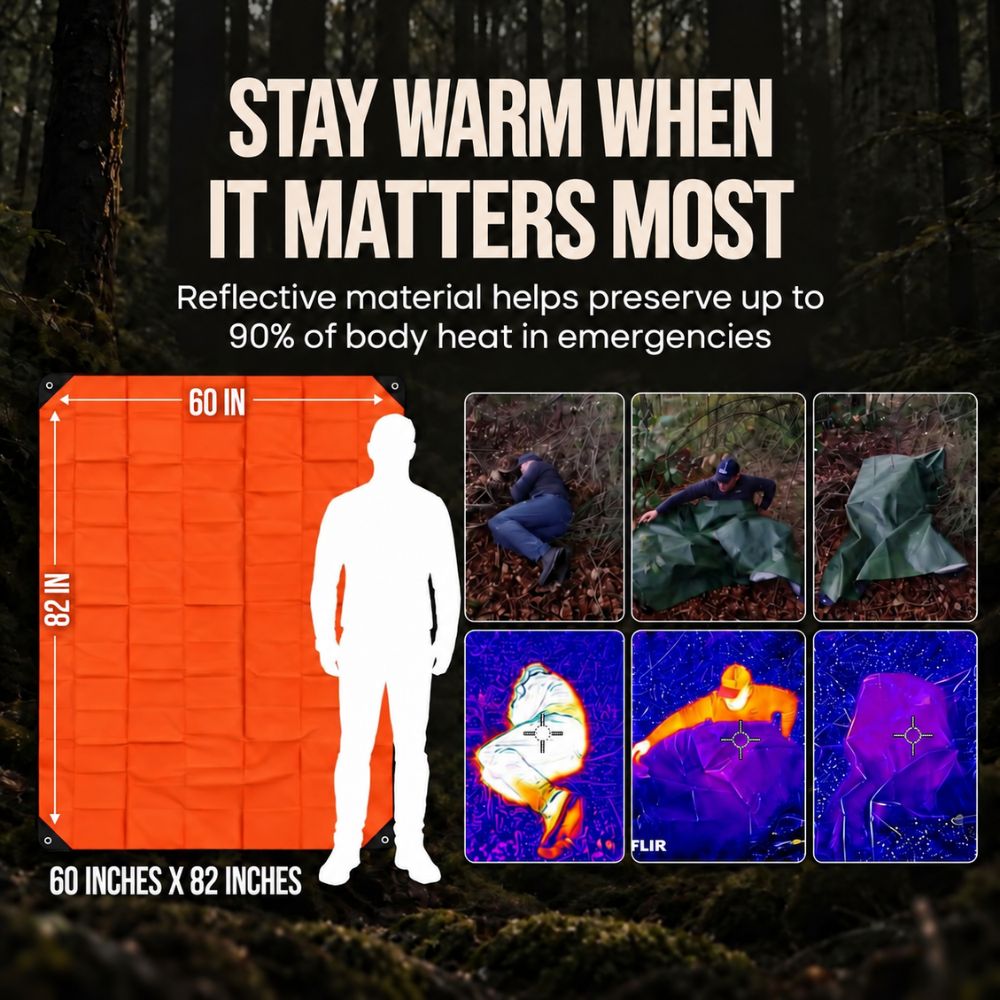 Arcturus Outdoor Survival Blanket 60" x 82"