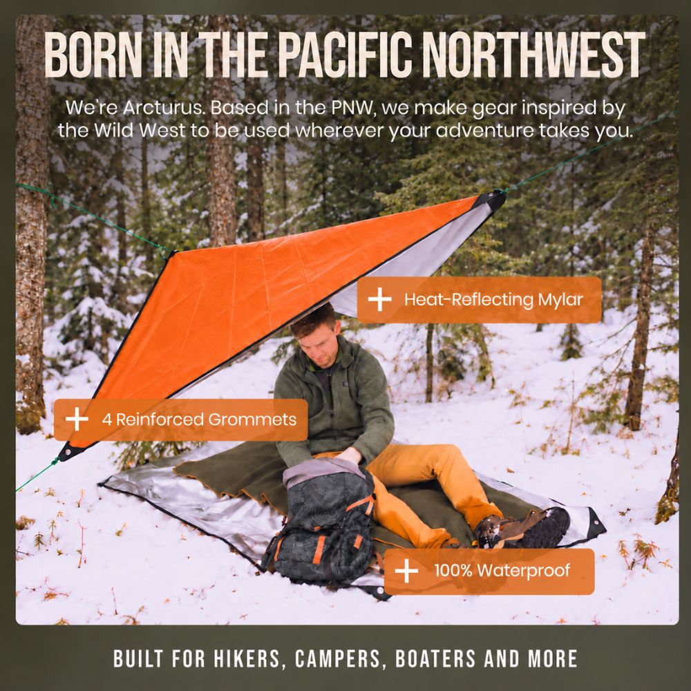 Arcturus Outdoor Survival Blanket 60" x 82"