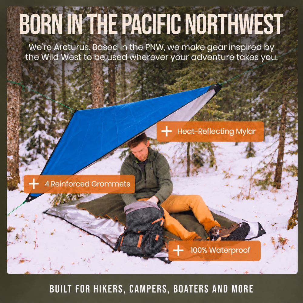 Arcturus Outdoor Survival Blanket 60" x 82"