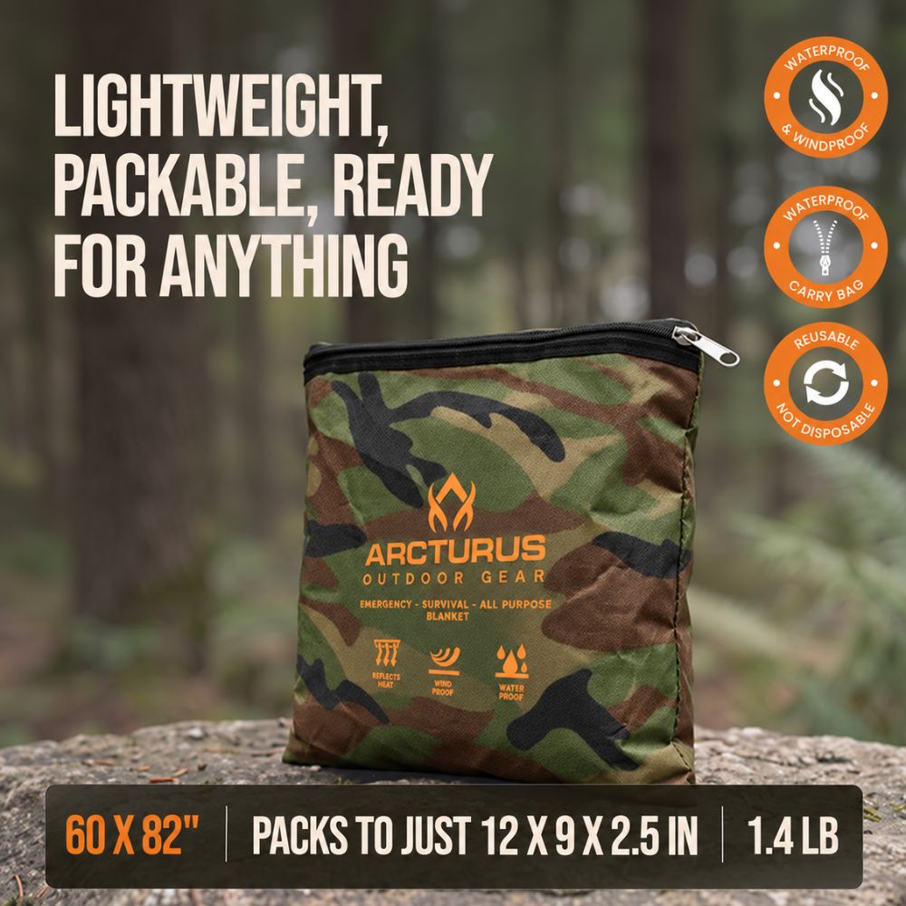 Arcturus Outdoor Survival Blanket 60" x 82"