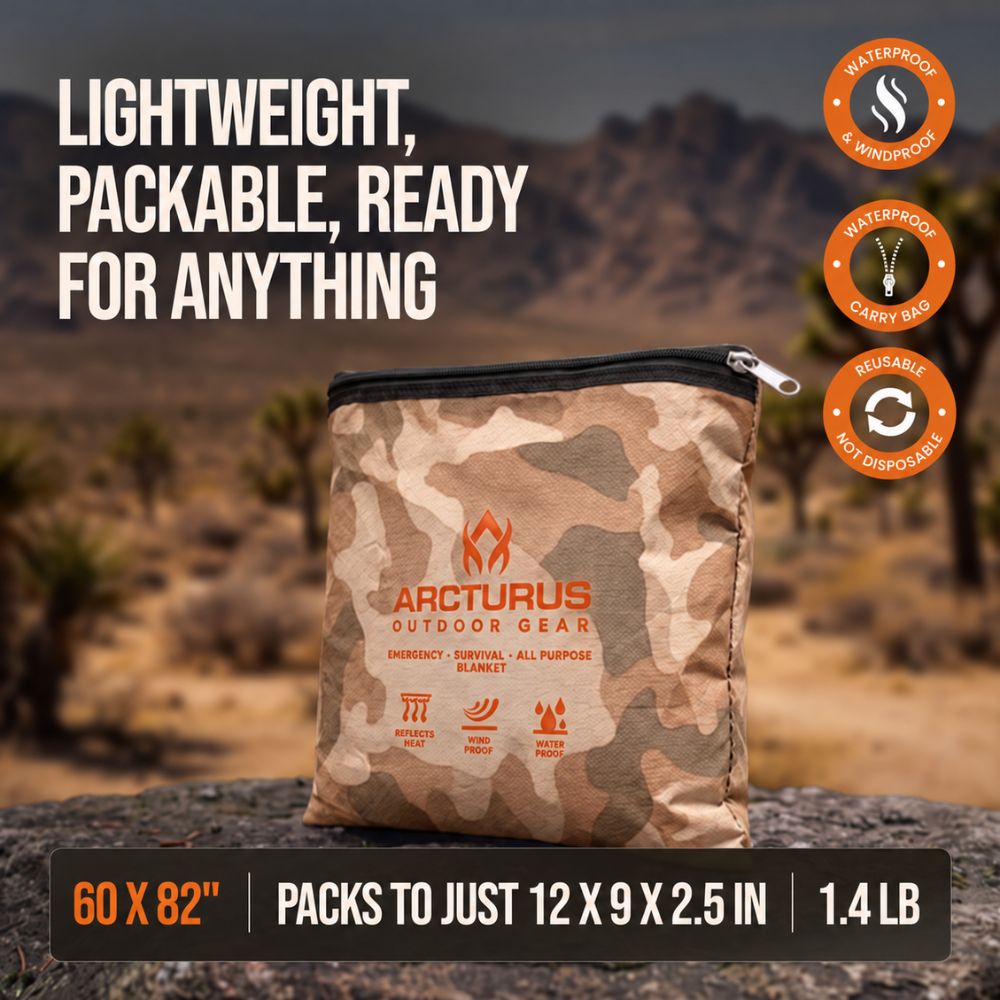 Arcturus Outdoor Survival Blanket 60" x 82"