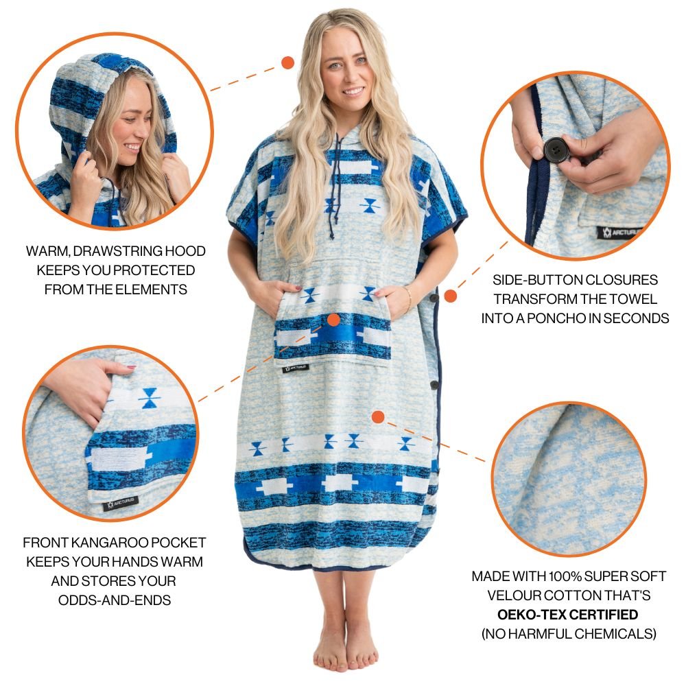 Arcturus Surf Poncho Beach Towel - Adult