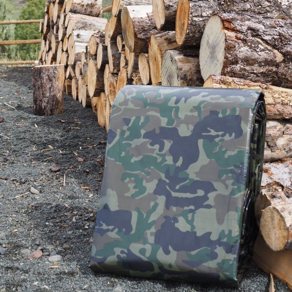 [CLEARANCE] Arcturus Terrastealth™ Large Woodland Heavy Duty Camouflage Tarp: 20' X 30'