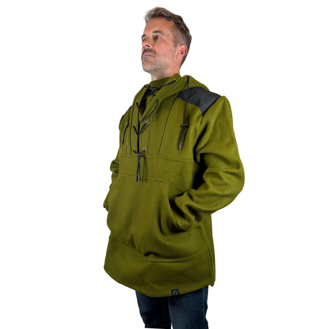 [CLEARANCE] Arcturus 100% Virgin Wool Anorak - Olive