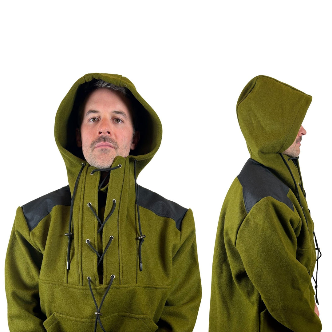[CLEARANCE] Arcturus 100% Virgin Wool Anorak - Olive