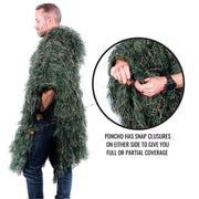 Arcturus Ghost Ghillie Poncho - Woodland