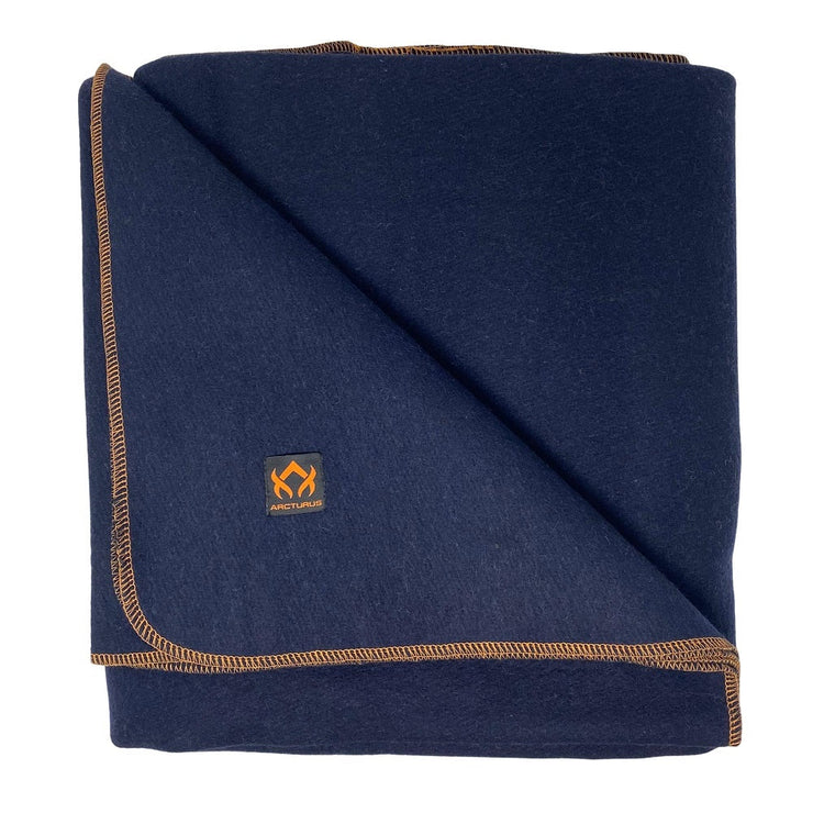 [CLEARANCE] Arcturus Military Wool Blanket - Navy Blue | 4.5 lbs (64" x 88")